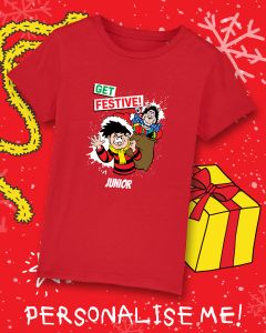 Personalised Get Festive Christmas T-Shirt