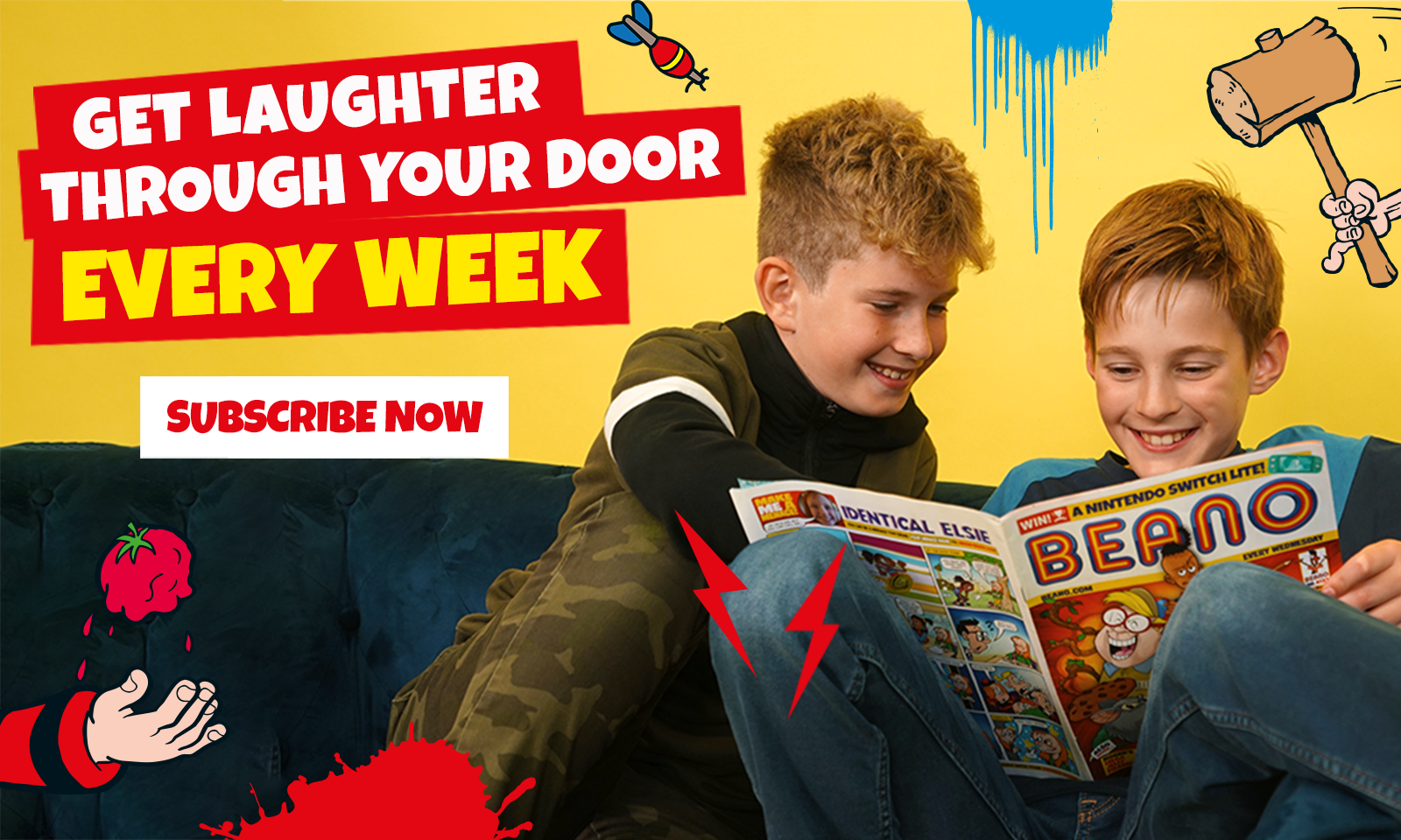 Get laughter through your door every week with a Beano Comic Subscription
