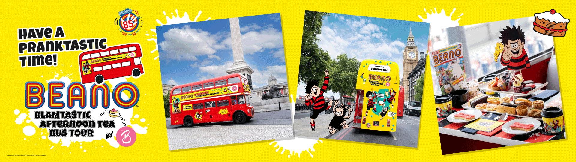 Beano Blamtastic Afternoon Tea Bus Tour by Brigits